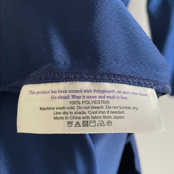 MM Lafleur Gosia 2.0 Dress Women’s Size 1X Wrap Work Pockets Azurite Blue NWT - Picture 11 of 13